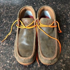 Twisted X men’s leather lace up driving Mocs
